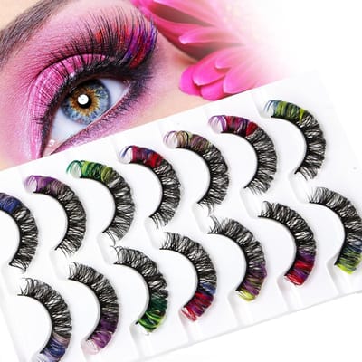 Valse Wimpers 7 Paar - 3D Volume - C-Curve - Perfect voor Carnaval - ShopVlot