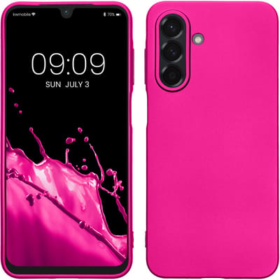 kwmobile telefoonhoesje geschikt voor Samsung Galaxy A26 5G - Hoesje voor smartphone - Back cover in metallic roze