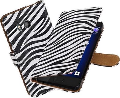 BestCases.nl HTC U11 Zebra booktype hoesje