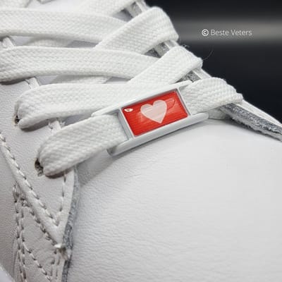 Beste Veters - Schoenaccessoires - Veter gesp - af1 - Veters hartjes - Schoen accessoire - Veter gesp hartje - Air force -Valentijnscadeau