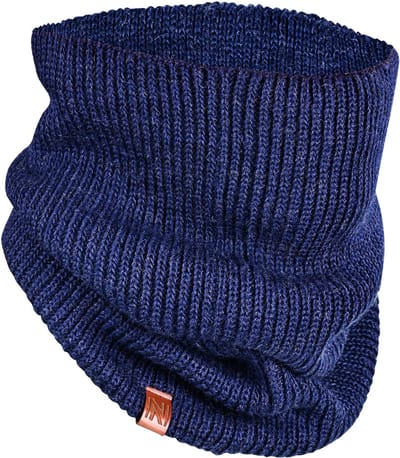 Norfolk - 70% Merino Wol Nekwarmer - Premium Gebreide, Zacht en Warm Sjaal - Blauw - Dover