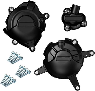 Motor Beschermset - Valbeveiliging Motor - Motor Beschermen - Glasvezel Nylon Composiet - Set - Mat Zwart