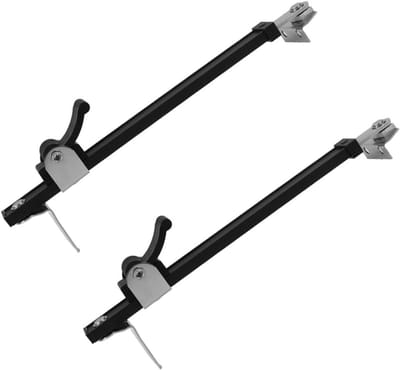 Raamsteunen Set - Raam Bevestiging - Veilige Ventilatie - Ingebouwde Limiter - 23 cm Lengte - Zwart