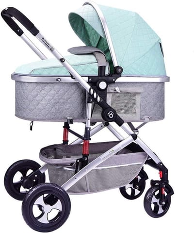 Kinderwagen - Buggy Reiswieg - Baby Vervoeren - Anti-Shock Ophanging - 12000 Gram - Groen