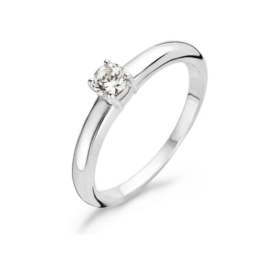 Blush 14 Karaat Witgouden Ring 1067WZI/54 (Maat: 54)