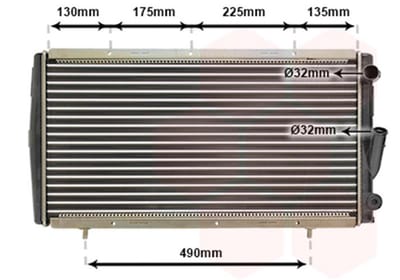 Van Wezel - RADIATOR VOOR RENAULT 21 1986-1989 7700764838
