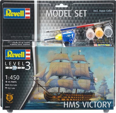 Revell Modelbouwpakket Schepen - 65819 HMS Victory Ship - Model Set Plastic - 1:450 - Modelbouw