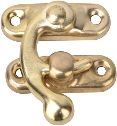 Dailygoody - Vintage Stijl Klink - Antieke Slot Sluiting - Gele