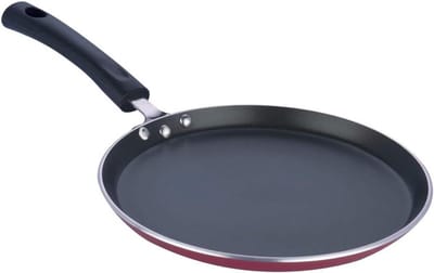 Koekenpan - Koekenpan plat - Pannenkoeken bakken - Krasbestendige anti-aanbaklaag - 28 cm - Zwart