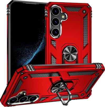 Cityhoesje-Kickstand – Ring BackCover Geschikt voor Samsung S24-S25 5G