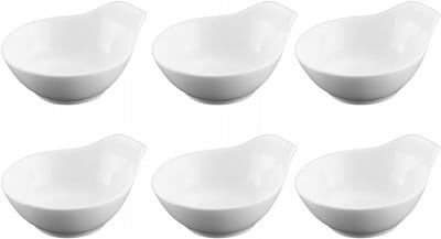 Wilmax - Porseleinen Kleine Kom - Wit - 10,5 cm - Inhoud 100 ml - 1 Stuk