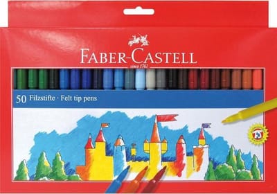 viltstiften Faber Castell 50 stuks karton etui FC-554250