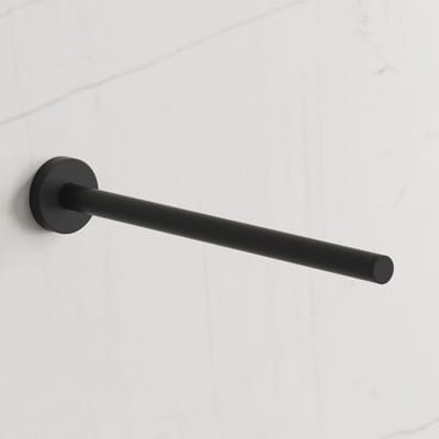 Kronenbach Lima 2.0 Black towel rail 1-arm 33 cm, rigid 29.200.075.5005