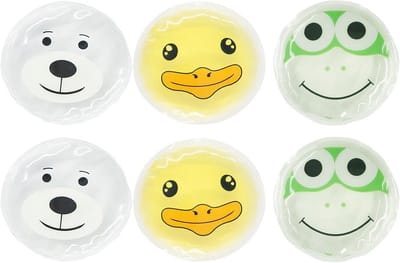 Koelpads voor Kinderen - Multifuntionele Herbruikbare Gel Koud-Warm Compressen (6 Stuks)