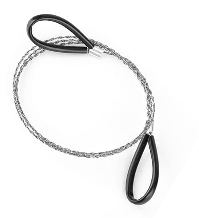 NTH products- Draadzaag Roestvrij Staal - Nooddraadzaag - 29,5 Inch - Gekartelde Snijkabel - Twee Handgrepen - Lichtgewicht en Duurzaam - Zaagketting