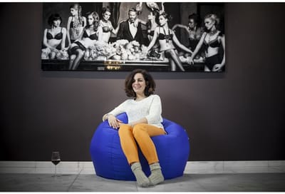 Sit On It Zitzak - Loungekussen - Opvouwbaar - Blauw - Duurzaam en Lichtgewicht - Ideaal voor Binnen en Buiten