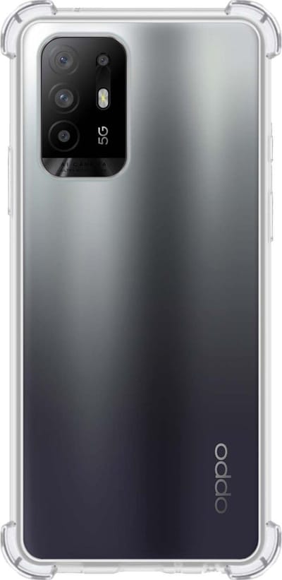 Hoes - Geschikt voor OPPO A94 5G - Sterk & Shockproof - Siliconen Case - Back Cover - Telefoon Hoesje Shock Proof - Transparant