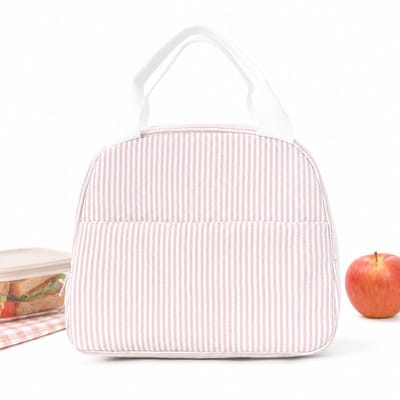 Lunchtas voor Dames en Kinderen - Isolerende Lunchtas voor Warm en Koud Eten - Compacte Handtas voor School en Werk - Schattig en Praktisch - Roze