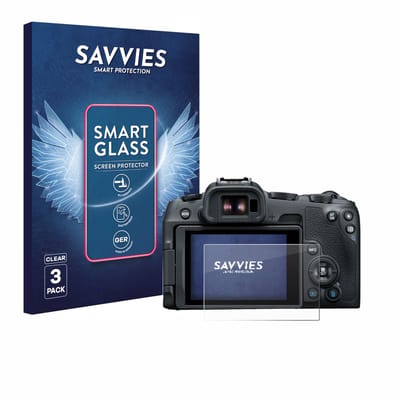 3 Stuks Savvies Screenprotector - geschikt voor Canon EOS R8 - beschermfolie glas transparant