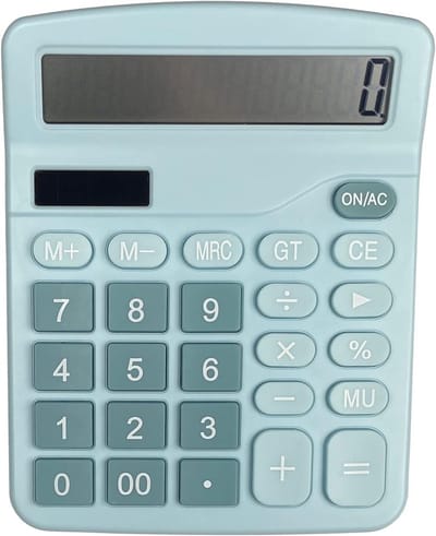 Desktopcalculator met 12 digitale LCD-display en grote knoppen voor kantoor, thuis en school