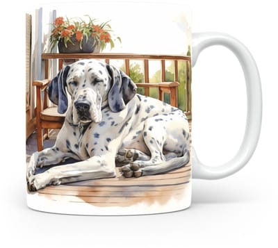 Mok Great Dane Beker voor koffie of tas voor thee, cadeau voor dierenliefhebbers, moeder, vader, collega, vriend, vriendin, kantoor, opa, oma, hond, kerst, sinterklaas, verjaardag