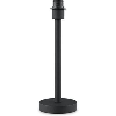 Moderne Tafellamp - Zwart -Modern Bedlampje - 14 x 14 x 36.5 cm - Met Schakelaar - Ontworpen voor gebruik in slaapkamers en studeerkamer - voor Lampenkap met max.35cm - set met E27 Lampfittingen - Lichtbron niet inbegrepen