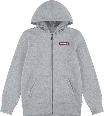 Levi´s ® Kids Boxtab Sweatshirt Met Rits Grijs 10 Years 140 cm