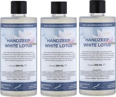 Handzeep White Lotus 500 ml - set van 3 stuks