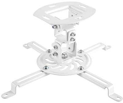 Projector Ophanging - Plafondbeugel Universeel - Filmavond Thuis - 360 Graden Draaibaar - 13.5 kg - Wit