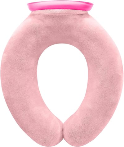 kruik - warmwaterkruik - U-vormige kruik met zachte kaft - Brede opening - Voeg ijs of heet water toe - Thuis of op kantoor - Verlichting van nekpijn en warmte- en koudetherapie - Voering en leren hoes- 850 ml (roze)