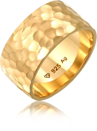 Elli - Ring - Dames Band Basis Gehamerd in 925 Sterling Zilver - Dames
