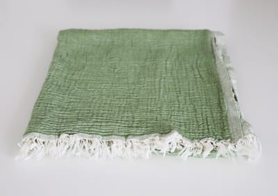 Aquatolia - Mira - mousseline stof hamamdoeken - dubbellaags - Groen