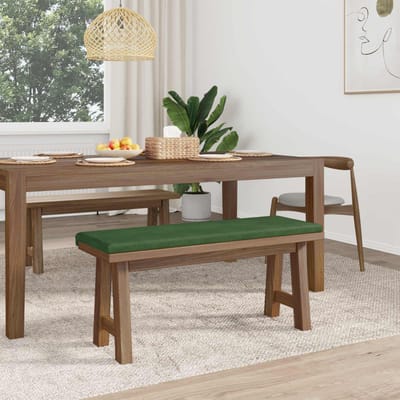 vidaXL - Bankkussen - corduroy - Donkergroen - Diepte - 35 - cm