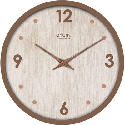 CEP Orium wandklok Naturalis, quarts uurwerk, geluidloos, zwart
