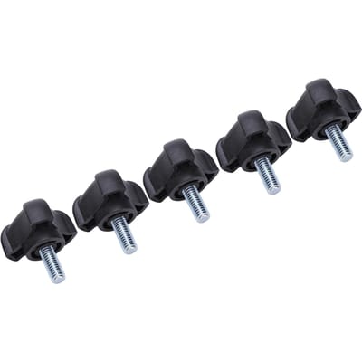 5 stuks M6 Plastic Driehoekige Kop Booghandgreep Schroeven Borgbout Bevestigingsmiddel Accessoire 15mm