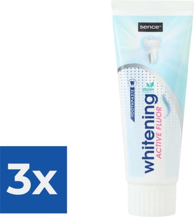 Sence Fresh Tandpasta Whitening Fluor Fresh 75 ml - Voordeelverpakking 3 stuks