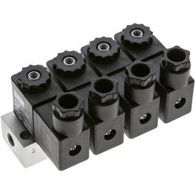 4x3/2 G1/8'' NC Magneetventiel 24V DC -0.95-10bar/-13.2-140psi Airtec