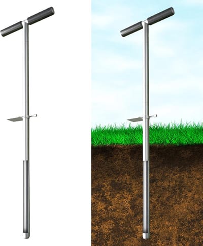 Bodemmonstersonde - Bodemtester - Bodem Analyse - Met Voetpedaal - 914 cm
