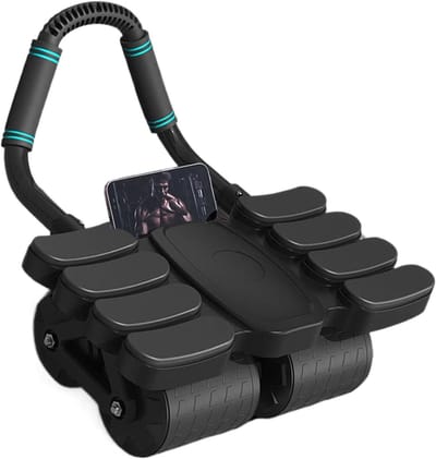 AB Wheel - Buikspierroller Fitness - Core Training - Met Elleboogsteun - 42 x 36 x 24 cm - Zwart