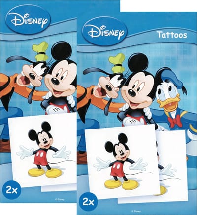 Disney Mickey Mouse - Neptattoo - Tattoo Kinderen - 2 Setjes Van 2 Stuks
