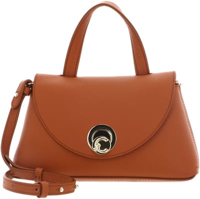 COCCINELLE Leren schoudertas Nikla Handbag Double Grainy Leather Crab / Jellyfish Lichtbruin