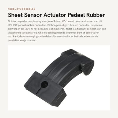 Dailygoods Sheet Sensor Actuator Pedaal Rubber Onderdeel - Vervangingsonderdeel - Rubber - Hi-Hat Pedaal Accessoires - Geschikt voor Roland...