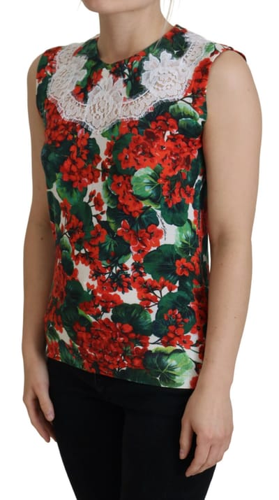 Bloemendruppel Mouwloze Top Tsh8079
