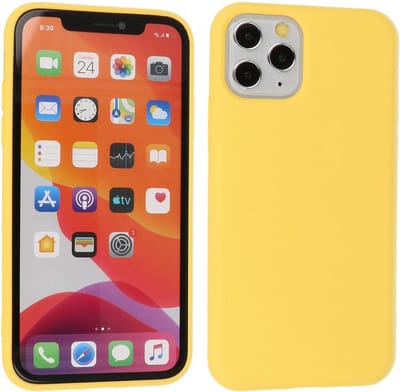 Fashion Backcover Telefoonhoesje - Color Hoesje - Geschikt voor iPhone 11 Pro - Geel