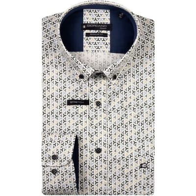 Giordano Overhemd Ivy Satin Stretch Mini Graphic Pattern Groen-Multi / male