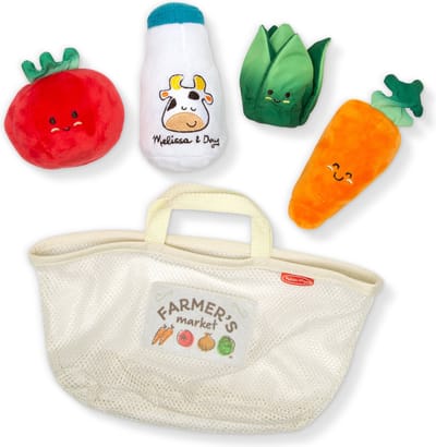 Melissa & Doug Multisensorieel babyspeelgoed Marktmandje - Ontwikkelingsspeelgoed