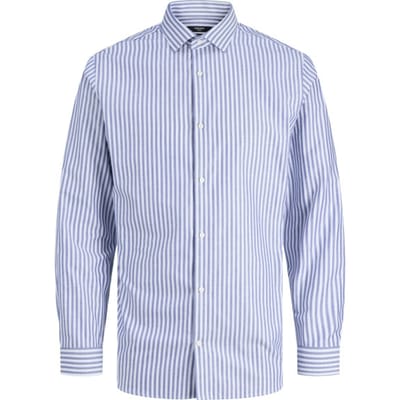 Jack & Jones Overhemd Jprblaparker Shirt L/s Noos 12227385 Black/iris Mannen Maat - L