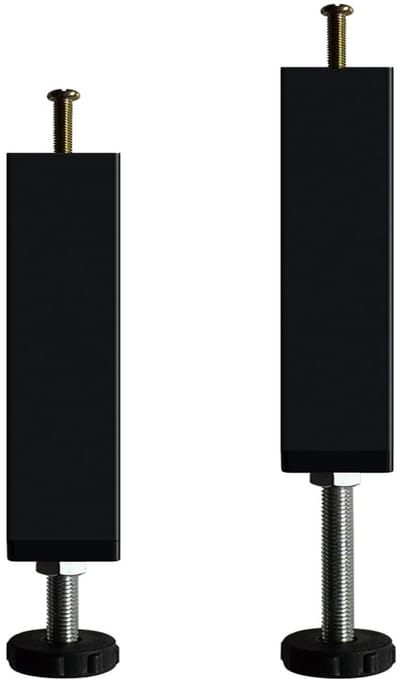 steunpoot, 2 stuks, voor meubels, verstelbare bedpoten, intrekbaar, metaal, voor bed, midden, steunpoot voor bed (25 cm - 32 cm)