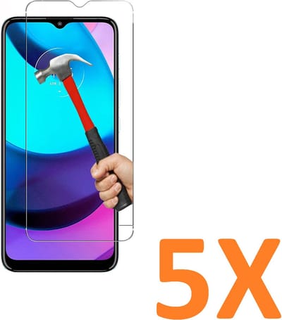 Screenprotector Glas - Tempered Glass Screen Protector Geschikt voor: Motorola Moto E20 / E30 / E40  - 5x