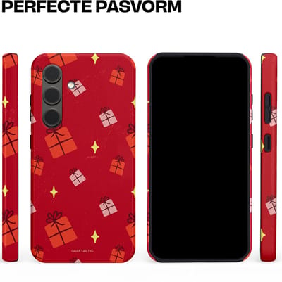 Casetastic hoesje geschikt voor Samsung Galaxy S24 - Dubbellaagse bescherming - Rode Sinterkerst Cadeaus - Fashion Case - Rood